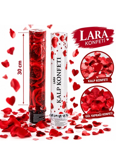Lara Konfeti - 30 Cm Güllü 3+ Yaş