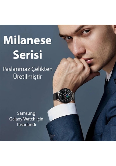 Dux Ducis Sm Samsung Uyumlu Galaxy ve Apple Watch 22mm huawei Gt3 gt3 Pro 46mm magic 2 Milano Loop Kayış Kordon 5775