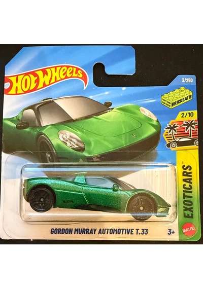 Hot Wheels Tekli Arabalar Gordon Murray Automotive T.33 Jjl44 Exotics Çok Renkli