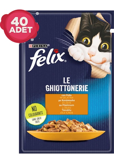 Purina Felix Tavuklu Pouch Yetişkin Kedi Maması 40 x 85 G