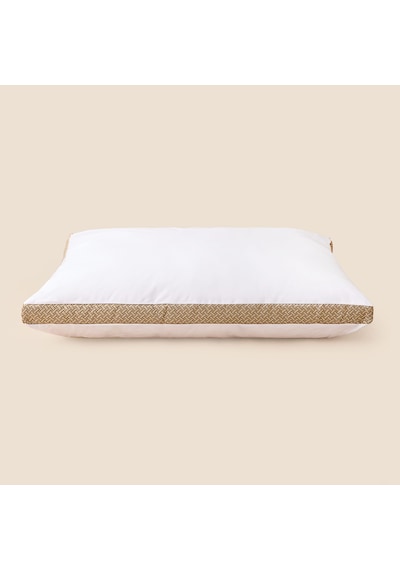 Soft Dar Dokumalı Mikrojel Yastık - Beyaz - 45x65 Cm Çok Renkli