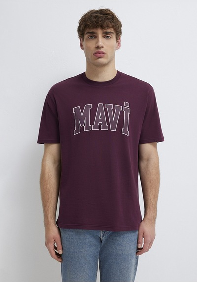 Mavi - Mavi Logo Baskılı Mor Tişört 0611711-70434 Mor
