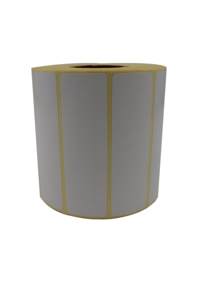 Kuşe Etiket 100mm X 30mm Ruloda 1500 Adet 40mm Kuka Çapında Baskısız Barkod Yazıcı Etiketi Diğer