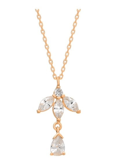 Milena Kolye 718949 Gold Gümüş