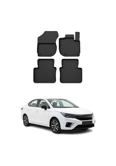 Honda City 7 2019-2026 Uyumlu 4d Havuzlu Paspas Kauçuk Siyah 5 Parça
