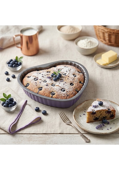 Guardini Kalp Kek Kalıbı Mor 25cm Renkli