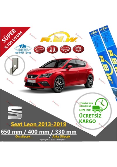 Seat Leon Ön ve Arka Silecek Takımı 2013-2019