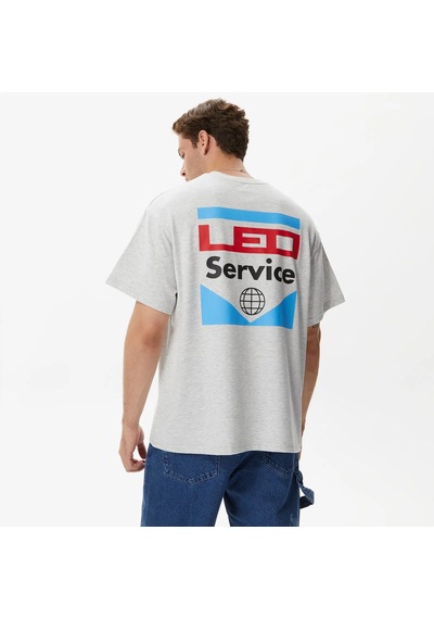 Leo Service Erkek Gri T-shirt