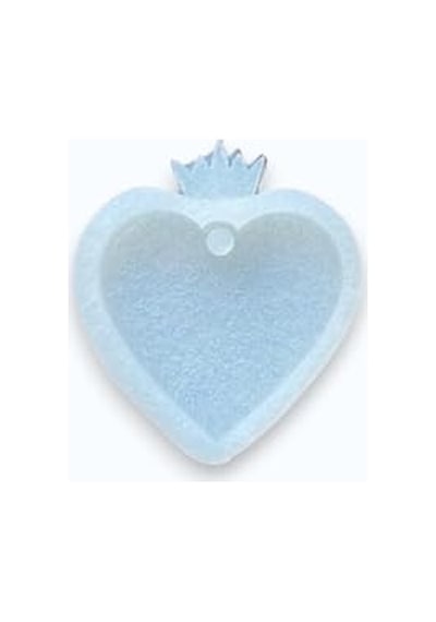 Ayrex Cnk Craft Shop Epoksi Reçine Silikon Kalp Kalıp Delikli Kalp Anahtarlık & Kolye Kalıbı Diğer