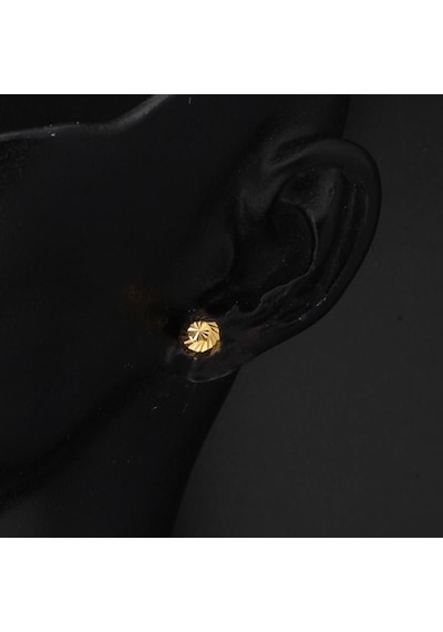 Bilezikci 22 Ayar Kalemli Top Altın Küpe 5 Mm. Yken32292