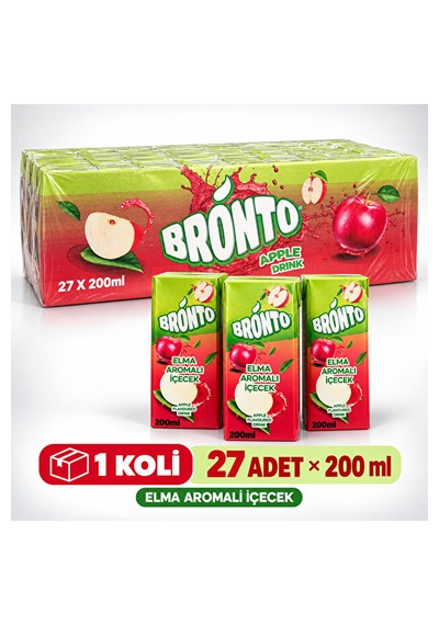 Elma Aromalı İçecek 200 Ml X27 Adet