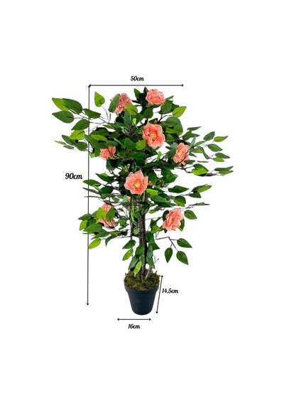 Yapay Ağaç Somon Nilüfer Ağacı 90cm