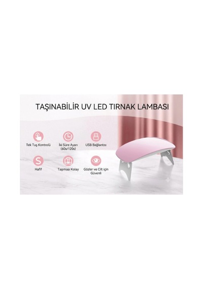 Mini 6 Watt Usb Uv Led Tırnak Oje Kurutma Makinesi