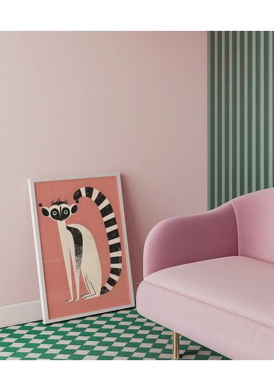 Çerçevesiz Poster Lemur Günlükleri