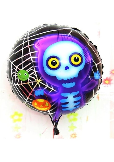 Halloween İskelet Hayalet Folyo Balon 18 İnç 5691 256