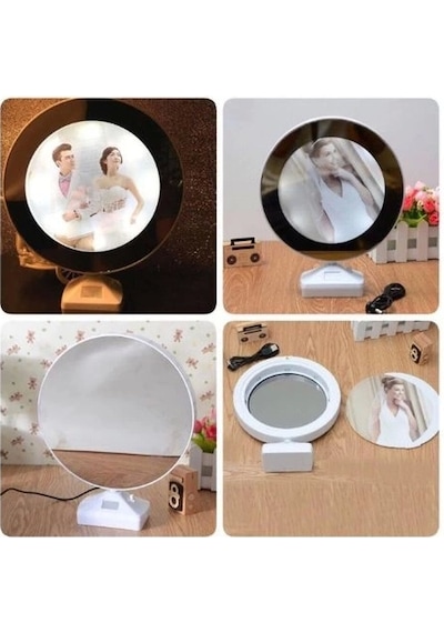 Led Işıklı Sihirli Ayna Çerçeve Çok Renkli