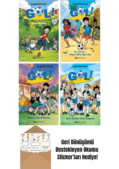 Luigi Garlando 4 Kitap Seti + Okuma Sticker'ları