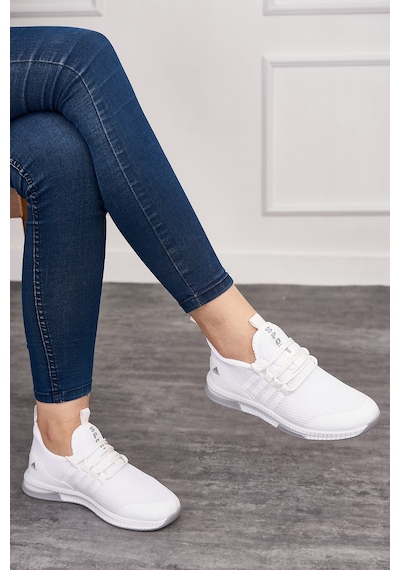 Günlük Unisex Sneaker Nefes Alabilen Triko Bağcıklı Hafif Yürüyüş Esnek Spor Ayakkabı 249 053 Beyaz Günlük Unisex Sneaker Nefes Alabilen Triko Bağcıklı Hafif Yürüyüş Esnek Spor Ayakkabı 249 053 Beyaz