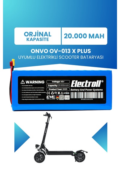 Onvo Ov-013 X Plus Batarya 48v 20ah Pil