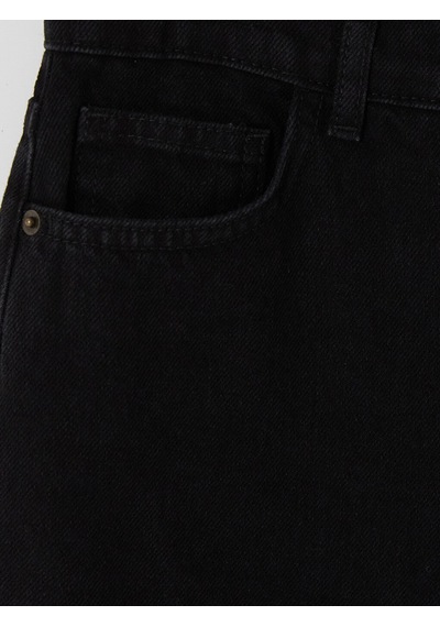 Lcw Curve Siyah Büyük Beden Straight Fit Kadın Jean Pantolon