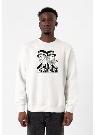 The Lighthouse Baseball Beyaz Erkek 2ip Sweatshirt Beyaz