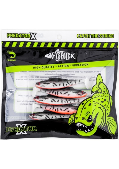 Silikon Sahte Balık - 4,5g 85mm - Fishack Predatorx - Uv Boyalı - Dash