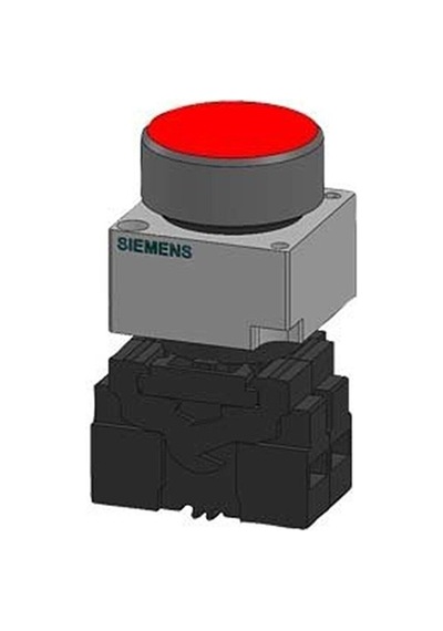 Siemens kırmızı Işıklı Stop Butonu 1nc 3sb3607-0aa21