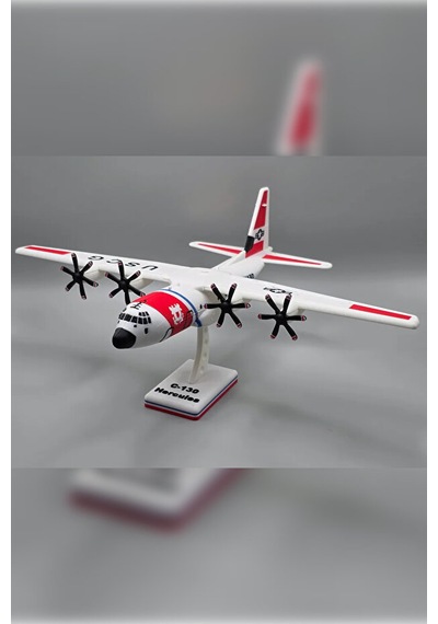 Hc-130 Uscg Uçak Modeli Dekoratif Masaüstü Maket Dayanıklı Ve Şık Tasarım2