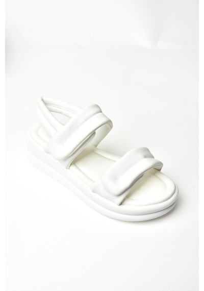 Fox Shoess973910409 Beyaz Kadın Sandalet Beyaz