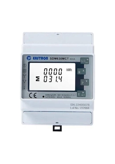 Eastron Sdm630-mct Trifaz Akıllı Sayaç Ct'li