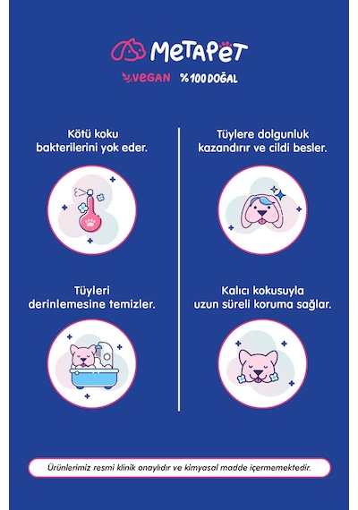 Metapet Tüy Dökülme Önleyici Organik Yavru Köpek Şampuanı Koku Giderici 250 ML
