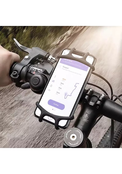 Bisiklet Motosiklet Silikon Telefon Tutucu Çok Renkli