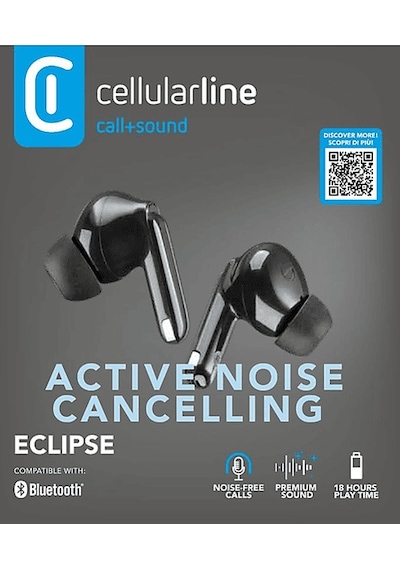Cellularlıne Eclipse Anc +enc Özellikli Tws Bluetooth Kulak İçi Kulaklık Siyah