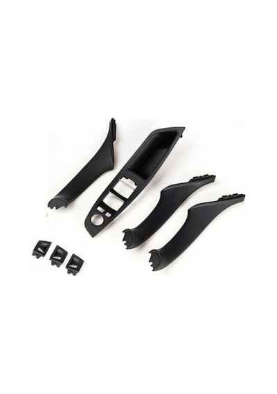 Bmw F10 5 Serisi Siyah İç Kapı Kolu Tutamağı Set 7 Parça 51417225873