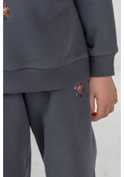 U.S. Polo Assn. Erkek Çocuk Nakışlı Antrasit Uzun Kol Eşofman Takımı Us2629-c-v2 Us2629-c-v2