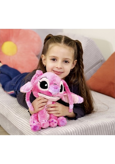 Stitch Angel Lisanslı Oyuncak Peluş 25 Cm Renkli