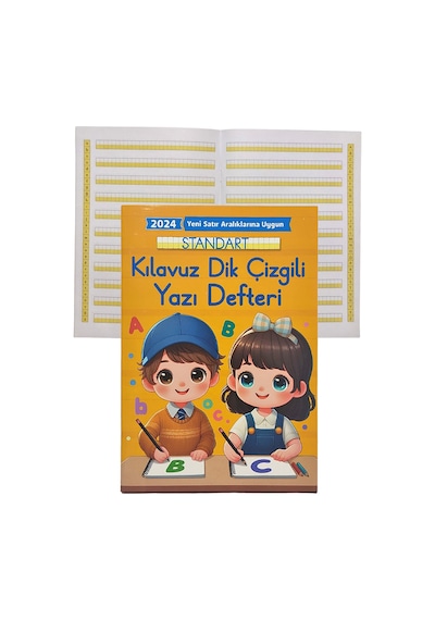 Yeni Müfradat Dik Kılavuz Çizgili Güzel Yazı Defteri Orta Boy 16.5x24 -1 Adet