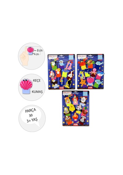 3 Set - 30 Parça Tox Deniz Canlıları. Çiftlik Ve Uçan Hayvanlar