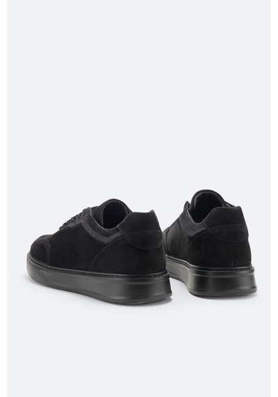 Avva Erkek Siyah %100 Deri Süet Dokulu Sneaker A62y8020