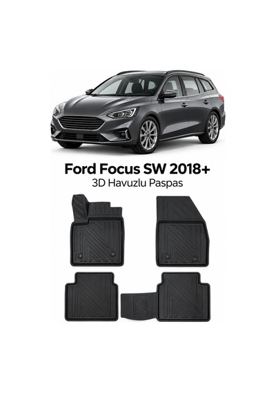 Ford Focus Sw 2020 Karbon Desenli Premium 3d Havuzlu Oto Paspas
