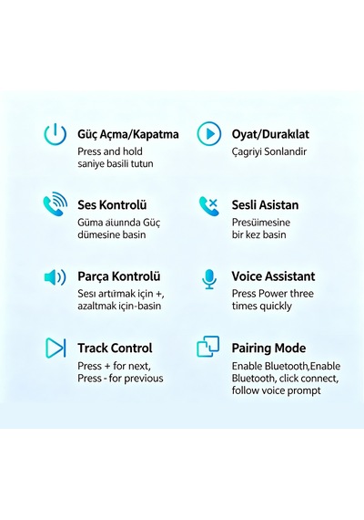 Tekoo Kemik İletimli Bluetooth 5.4 Kablosuz Kulak Arkası Kulaklık
