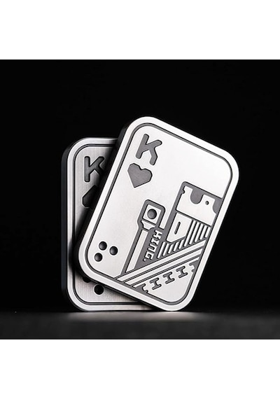 Yeni Nesil Edc Fidget K Metal Kart Stres Atıcı Premium Tasarım Günlük Taşıma