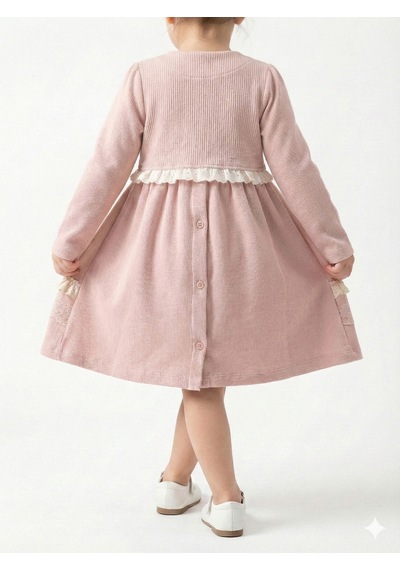 Xo Kids Kız Çocuk Elbise 9-24 Ay 52134 Gülkurusu