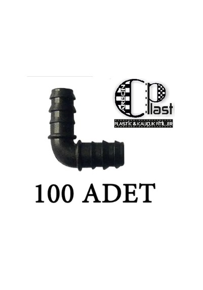 Karbonplast 16x16 mm Dirsek  (Damlama Sulama için ) 100-500-1000-2000 Adet-433950862