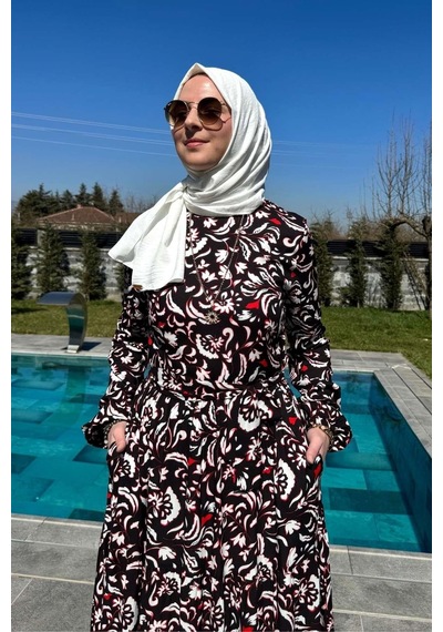 Rabia Şamlı Serra Elbise Siyah Normal