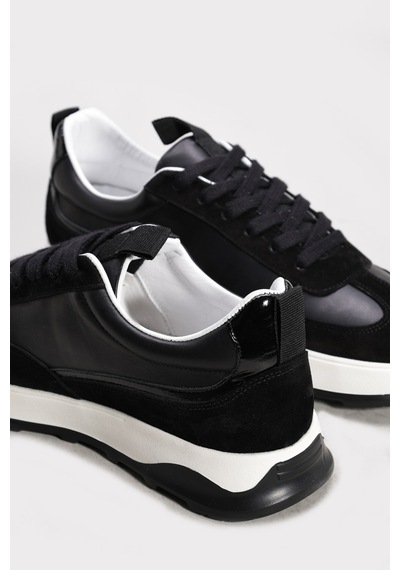 Fast Step Hakiki Deri Erkek Casual Ayakkabı 259ma1421 Siyah