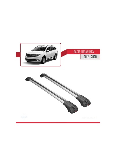 Dacia Logan Mcv 2012-2020 Arası İle Uyumlu Ace-1 Ara Atkı Tavan Barı Gri
