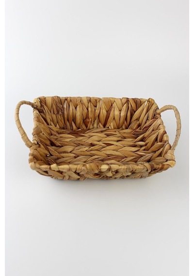 Hasır Rattan Ekmeklik Ekmek Sepeti Dikdörtgen 22,5 17cm Çok Renkli