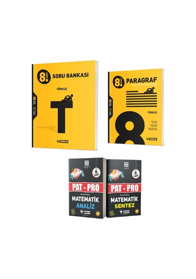 8. Sınıf Türkçe ve Paragraf Soru Bankası Seti İle Pat-Pro Matematik Soru Bankası Hediyeli