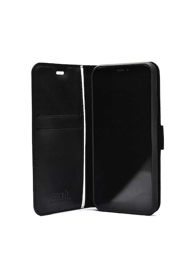 Khayra Vivo Y15s Kılıf Kar Deluxe Kapaklı Kılıf - Siyah Siyah